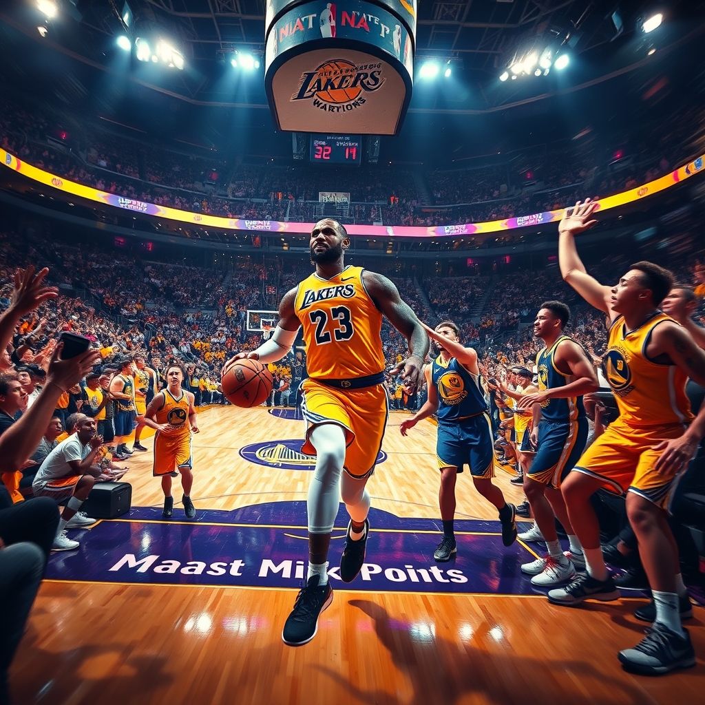 米乐m6官网-湖人击败勇士，詹姆斯狂砍40分破万分大关，终结对手17连胜